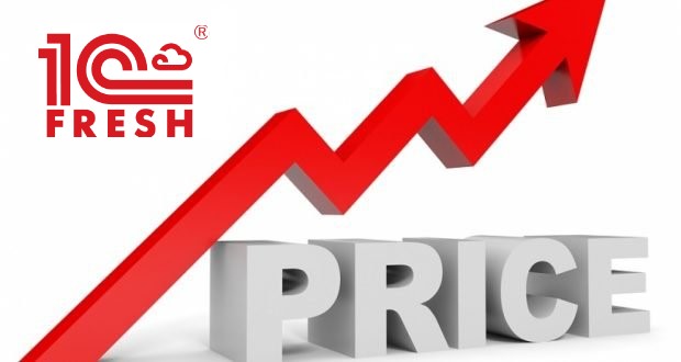 Цены на тарифы 1С:Фреш c 01 января 2019 года